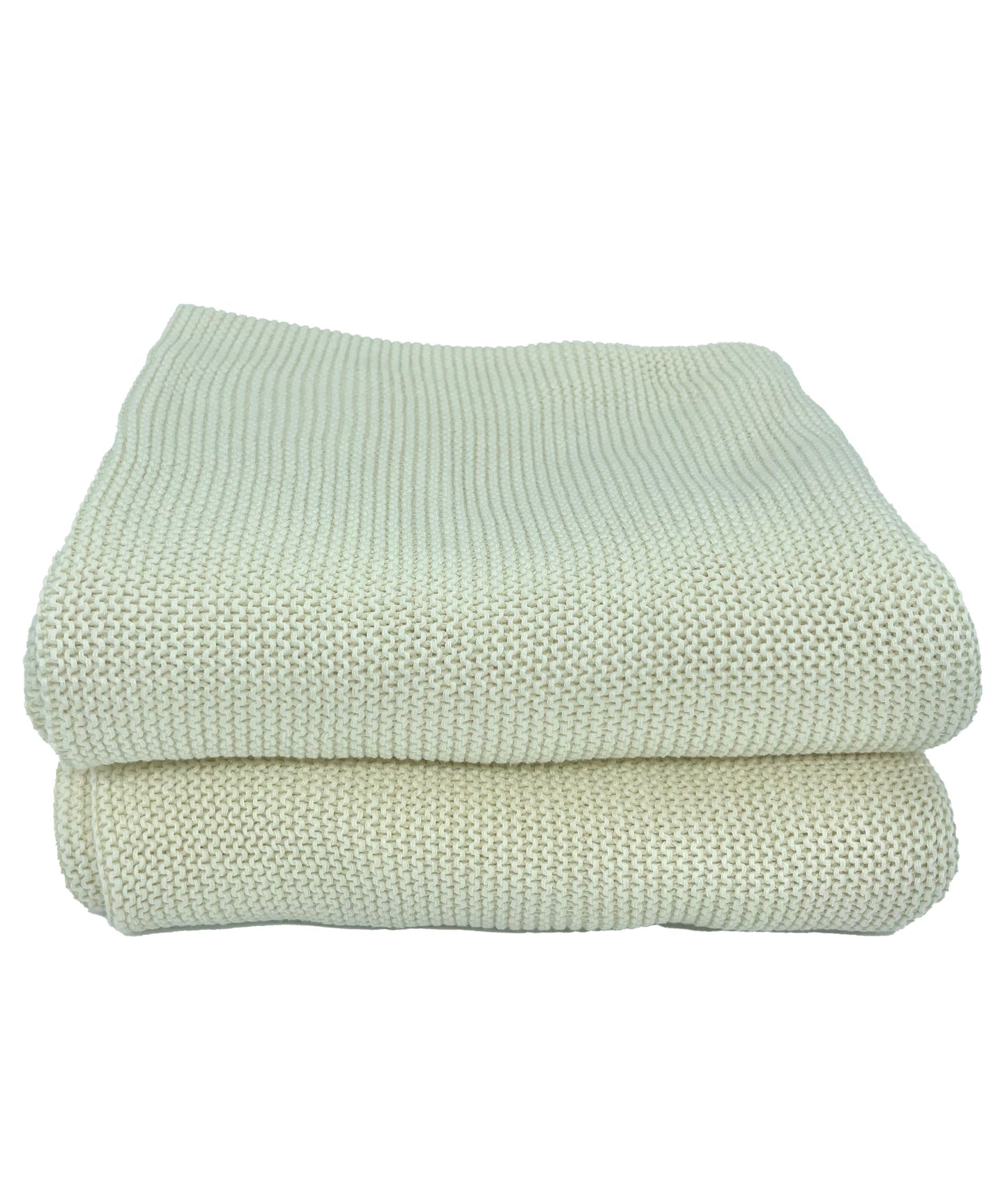 Ivory Baby Blanket, Front angle